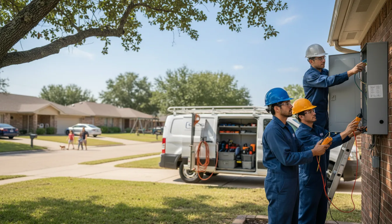 Certified electrician providing emergency electrical services in Coleman, TX